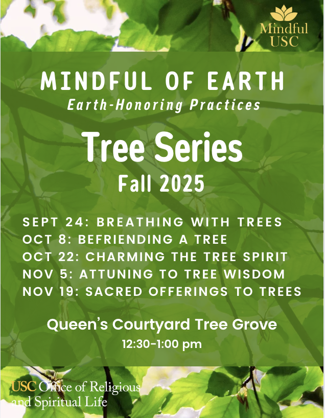 Mindful of Earth Tree Series flyer